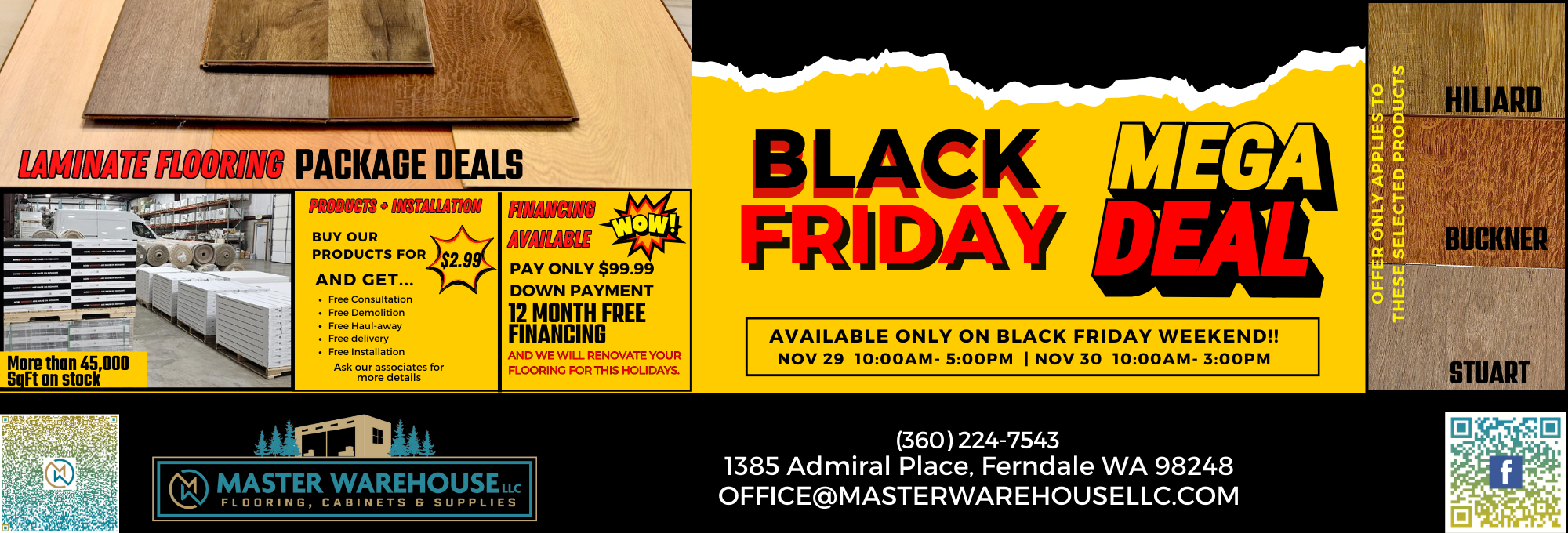 BLACK FRIDAY - Laminate Flooring sales